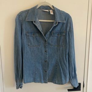 Jean Button-up Top